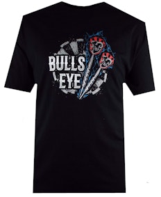 Espionage Bulls Eye Print T-Shirt Black